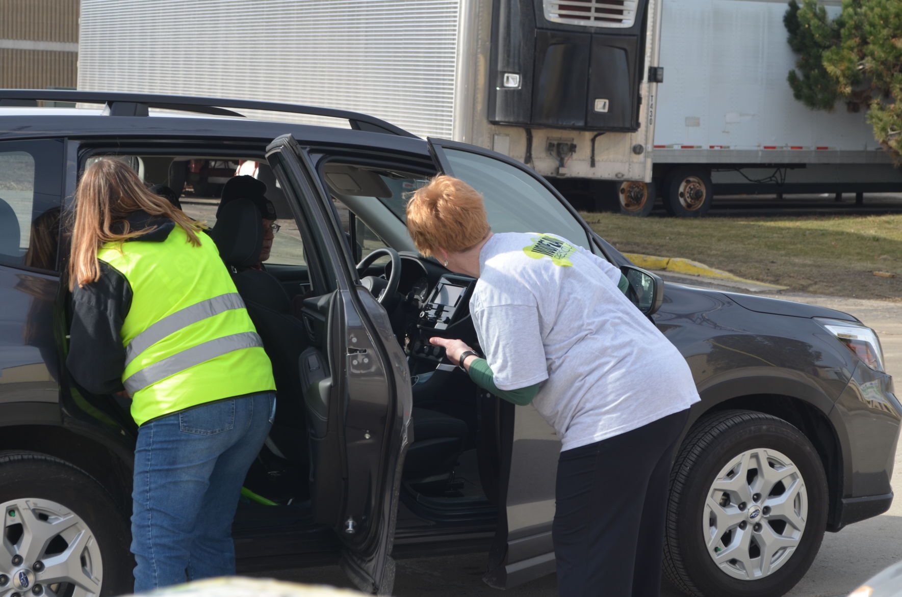 Loading up a car